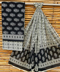 Hand Block Printed Cotton Suit Set with Cotton Dupatta