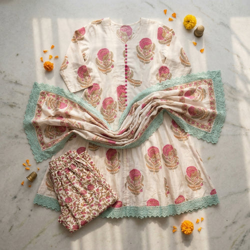Floral Cotton Suit Set