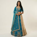 Teal Blue  Lehenga