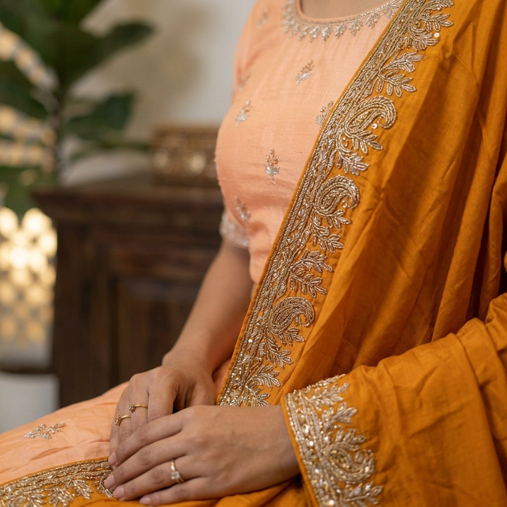 Lehenga- orange