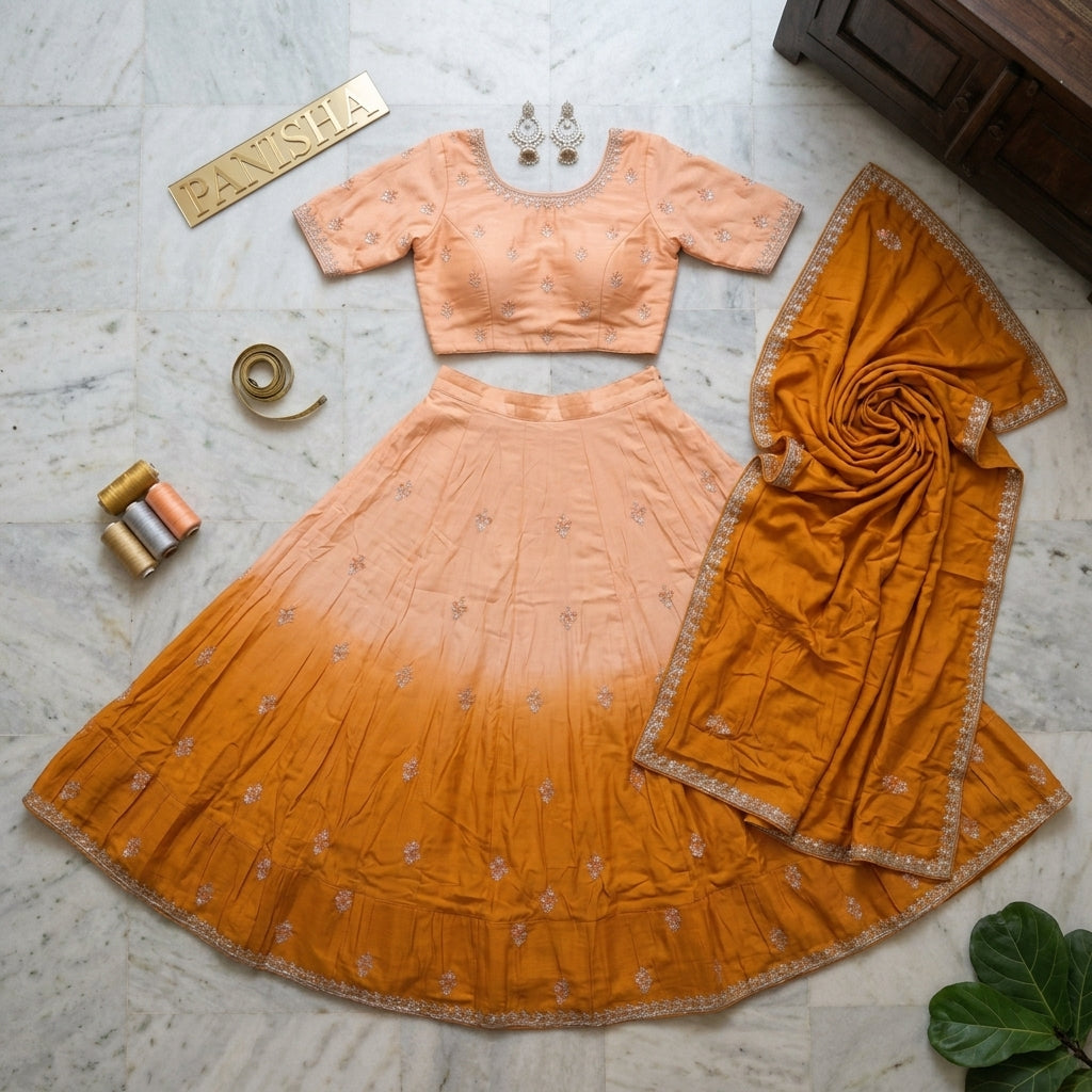 Lehenga- orange